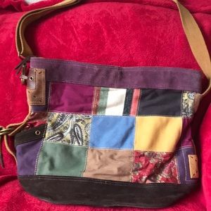 Lucky Brand Tote Hobo Bag 📚👜✅➕ Patchwork